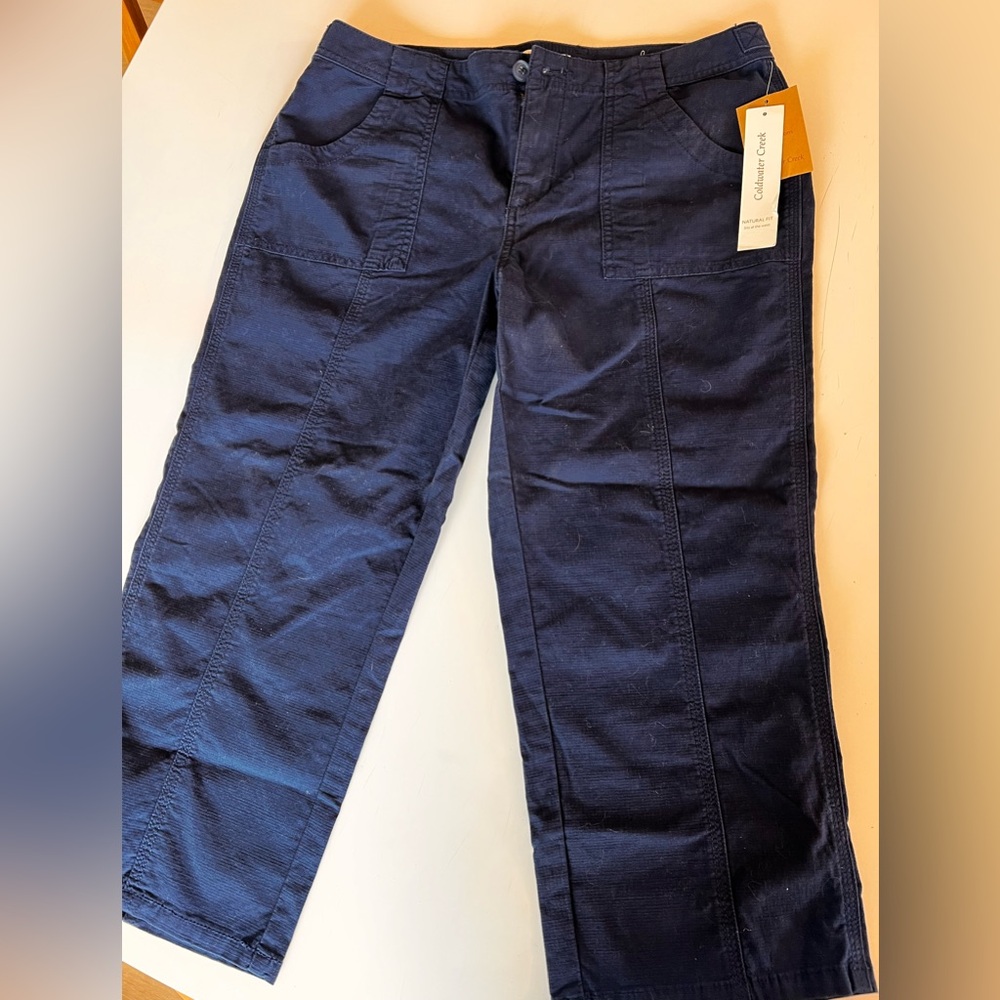 Coldwater creek  natural ripstop crop pants
